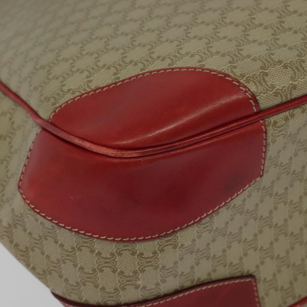 CELINE Macadam Canvas Tote Bag PVC Beige Gold Auth 136536 - Picture 9 of 16